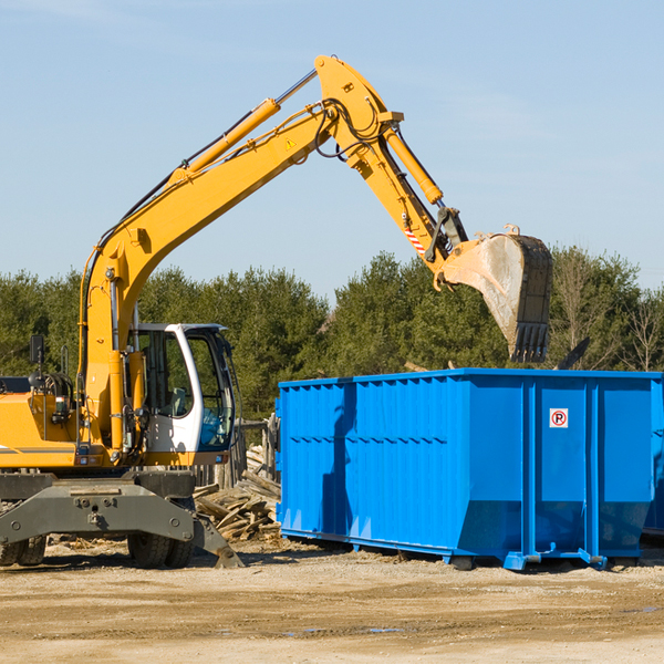 what are the rental fees for a residential dumpster in Jamestown